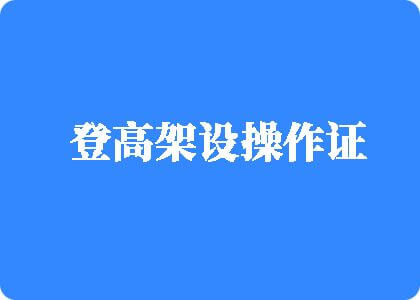 玩日女人比视频登高架设操作证